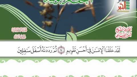 سورة التين مصحف معلم التجويد   دار الخير