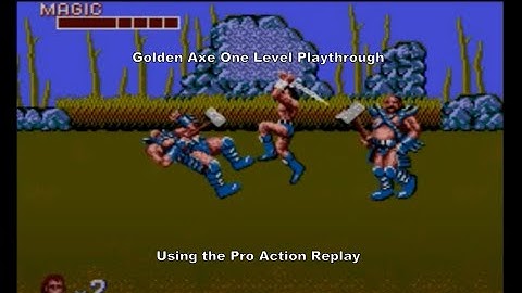 Golden Axe One Level Playthrough using the PAR for the Master System :D #MasterSystem #Sega #Gaming