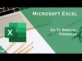Microsoft Excel: Go To Special - Formulas