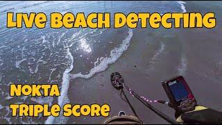 Live Beach Detecting Nokta Triple Score