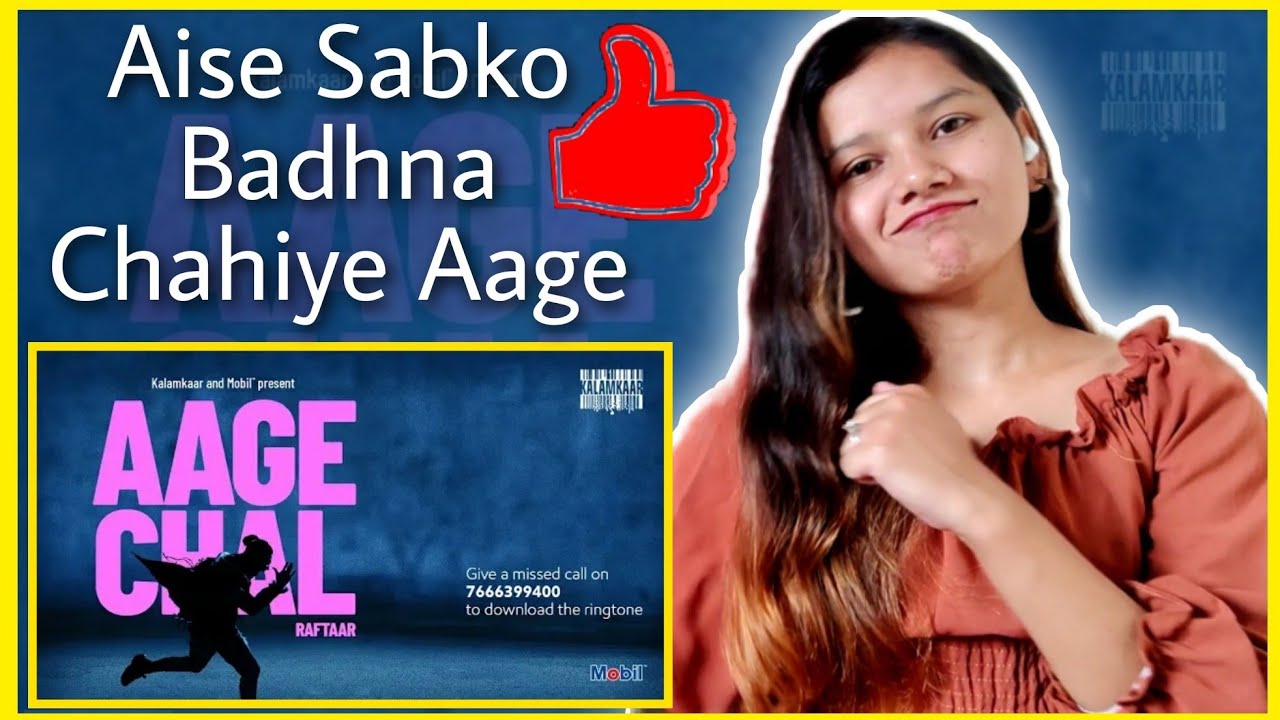 RAFTAAR - AAGE CHAL (OFFICIAL VIDEO) Reaction | KALAMKAAR | Ruchika chhetri Reaction