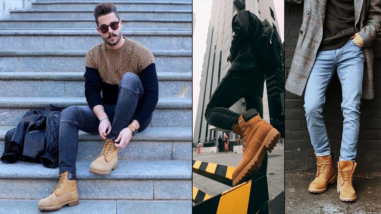 TIMBERLAND BOOTS OUTFITS MEN 2023 | HOW TO STYLE TIMBERLANDS - YouTube