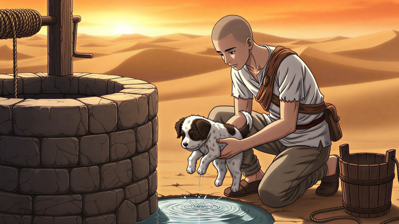 قصة الغلام الذي طرده والده واتُهم بالسرقة ظلماً... و انقذ كلبا من بئر وما دله عليه هذا الكلب سيصدمك!