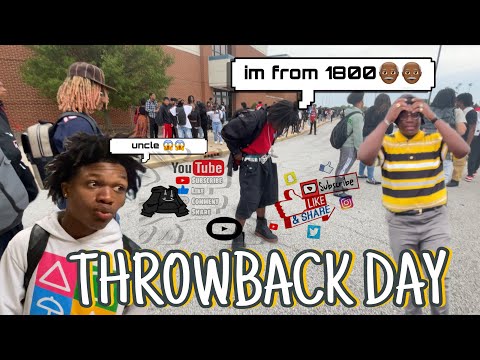 | Throwback day at merrillville high school small fight broke out watch till the end😨😨 |