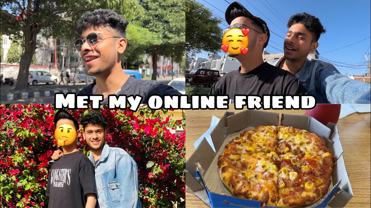 Met my Online Friend for the first time in Jammu🥹 | Radhey Sharma