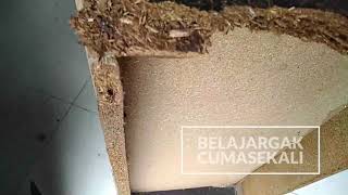 CARA MEMPERBAIKI LEMARI, MEJA RUSAK  BAHAN PARTIKEL BOARD KARENA TERKENA AIR