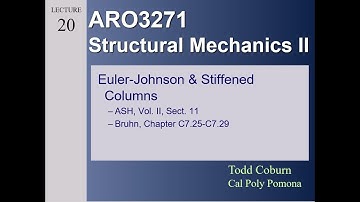 Strength II: L-20 Stability - Analysis of Columns using the Euler Johnson Method