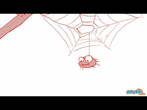 How to Draw a Spider - Step By Step Drawing for Kids | Educational