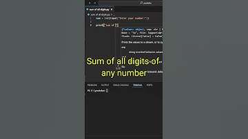 Beginner Python Hack: Sum of Digits Using Loop. #shorts