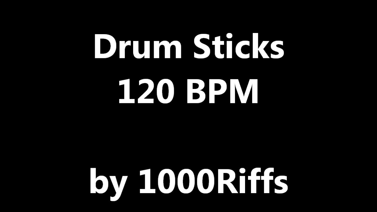 Drum Stick Metronome 120 BPM Beats Per Minute YouTube