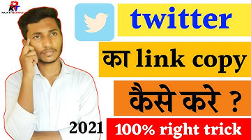 How to copy twitter profile link | twitter ka link link copy kaise kare | by Raja K Technics |