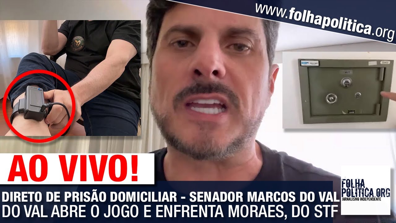 AO VIVO: DIRETO DE PRISÃO DOMICILIAR - SENADOR MARCOS DO VAL ABRE O JOGO E ENFRENTA MORAES, DO STF