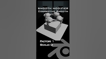 Blender Smooth modifier comparison  #blender3d #3dmodeling #animation