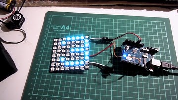 Arduino Unoで8x8ドットマトリックスNeopixelを制御してみる
