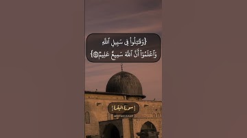 سورة البقرة الآية ٢٤٤ و ٢٤٥ بصوت الشيخ محمد صديق المنشاوي