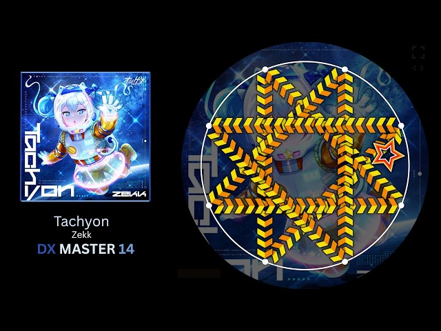 maimai創作譜面】Tachyon / Zekk (DX MASTER 14) 【majdata】 - YouTube
