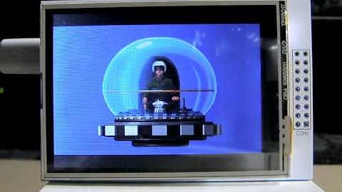 ILI9341 LCD hardware scrolling test