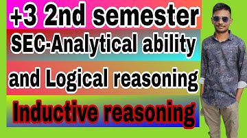 Plus 3 2nd semester sec analytical ability and Logical reasoning class on inductive reasoning
