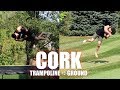 How to Learn THE CORK On a Trampoline & Then The Ground