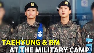 Bts Taehyung & Rm Together In Military Camp V And Rm First Public Appearance After Enlistment