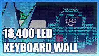 Logitech's Giant Wall of 18,400 Keyboard LEDs