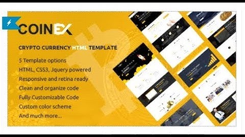 COINEX - Bitcoin And Crypto Currency HTML Template | Themeforest Templates