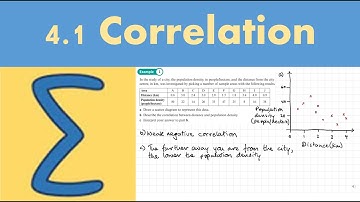 4.1 Correlation (STATISTICS AND MECHANICS 1 - Chapter 4: Correlation)