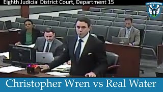 Information Christopher Wren vs Real Water, May 9, 2024 Update