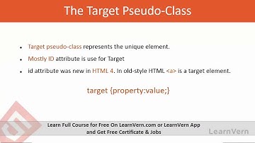 What is Target Pseudo Class & How To Use It In CSS3? | Video In Hindi