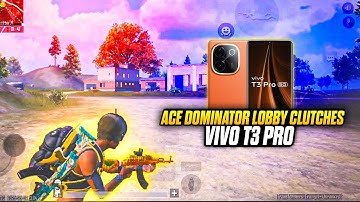 Ace dominator lobby clutches 💥 Best 1vs4 fight ever 💥 vivo t3 pro 60 fps player 