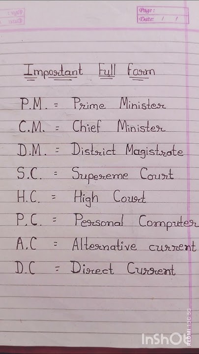 PM CM DM SC HC PC AC DC Full Form shortvideo fullform hspath100 pm-cm-dm-sc-hc-pc-ac-dc-full-form-shortvideo-fullform-hspath100