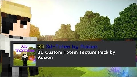Create Your Own 3D Totem Pack in Minecraft | Step-by-Step Guide #Minecraft