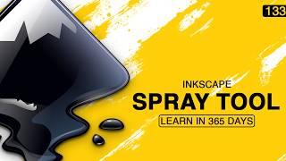 How to Control the Spray Tool Area in Inkscape