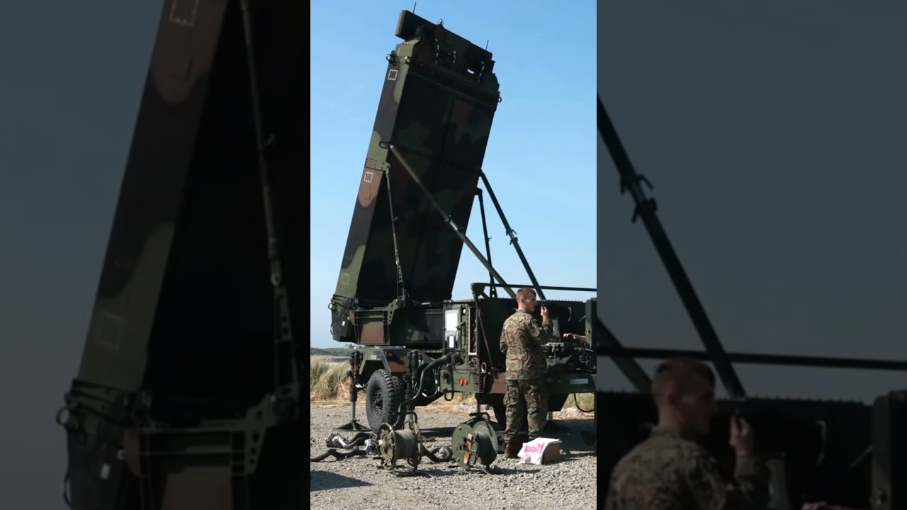 U.S  Marines conduct radar operations  