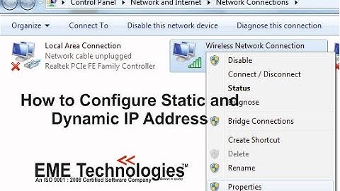 How to Configure Static and Dynamic IP Address