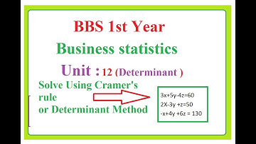 BBS 1st year : Business Statistics