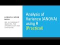 #RStudio #RStudioCloud #ANOVA Basic - Analysis of Variance Using RStudio