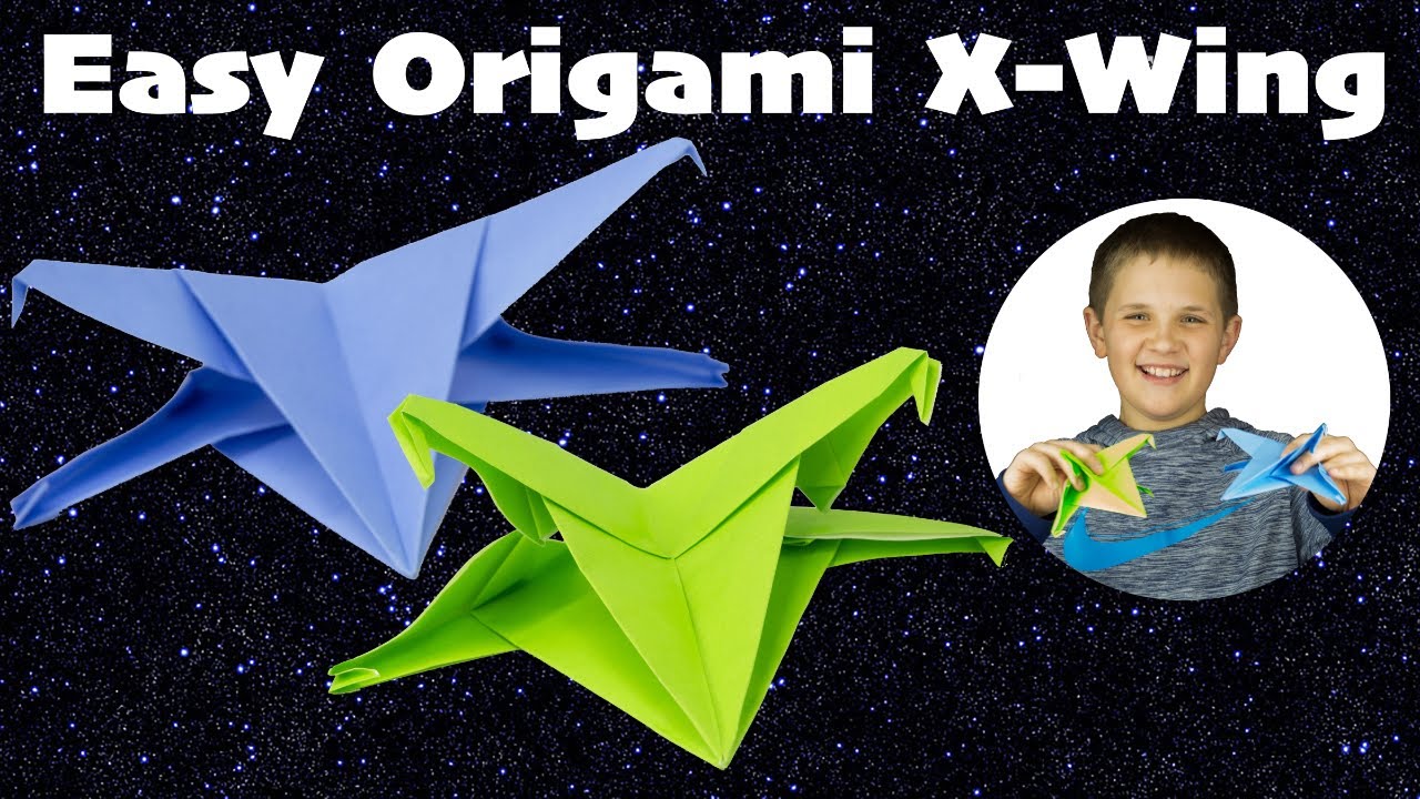 Origami X Wing (Easy) How to fold YouTube