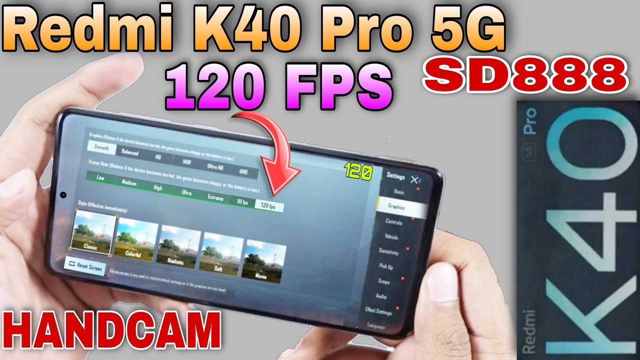 Redmi K40 Pro PUBG Test | Redmi K40 Pro 120 FPS PUBG Test SD 888 ...