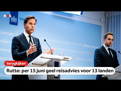 Persconferentie premier Rutte en minister De Jonge