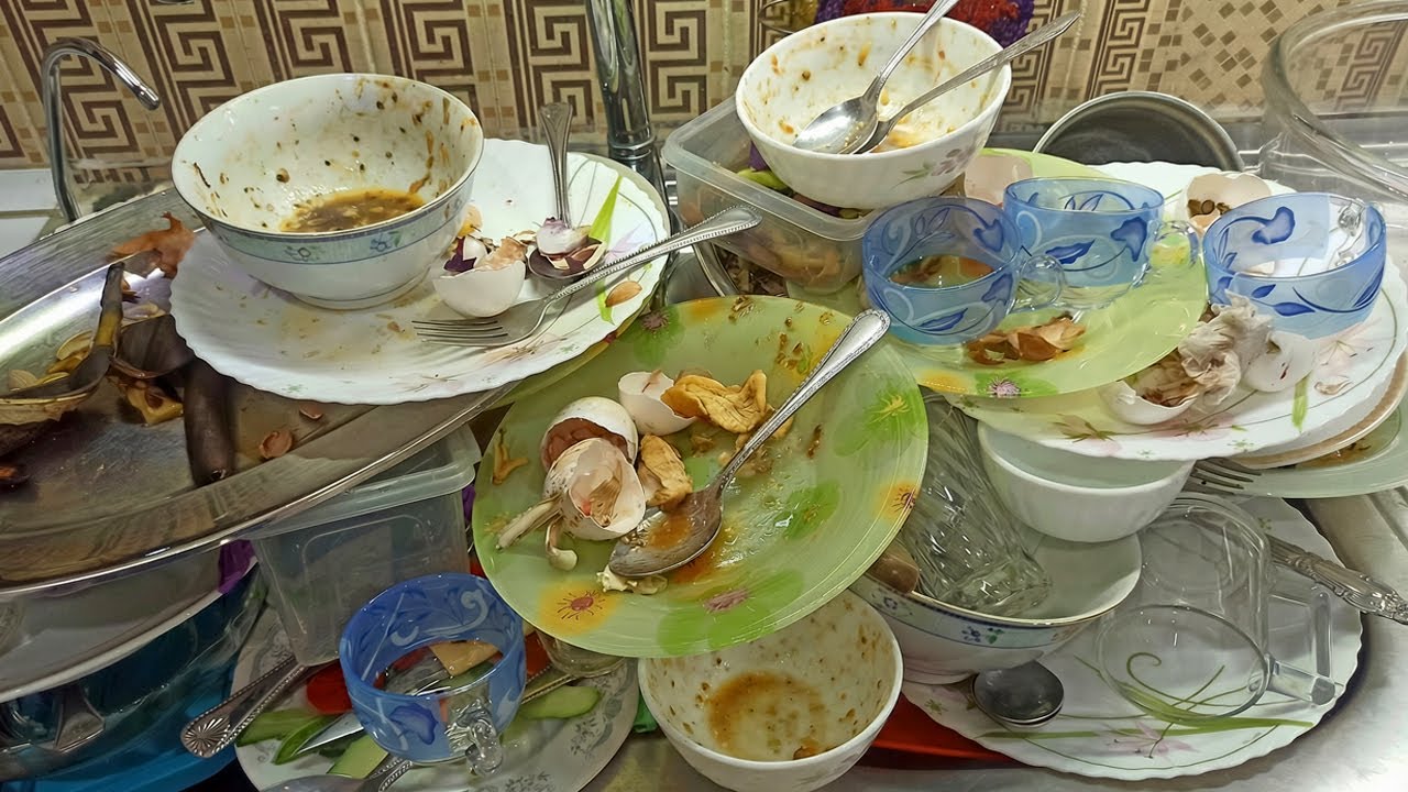 Hand Dishwashing ASMR | Real Sink & Water Sounds