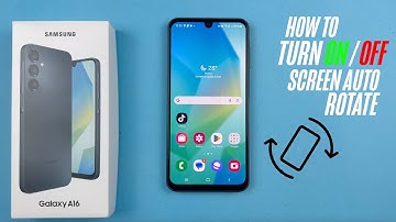Samsung Galaxy A16 (4G/5G) - How To Turn On/OFF  Screen Auto Rotate