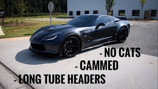 CRAZY sounding cam\/supercharged Corvette |  Pulls \& flybys!