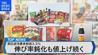 東京23区の消費者物価3.3％　いつまで物価高続く？【Bizスクエア】｜TBS NEWS DIG