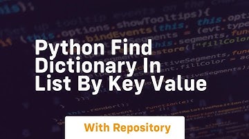 python find dictionary in list by key value
