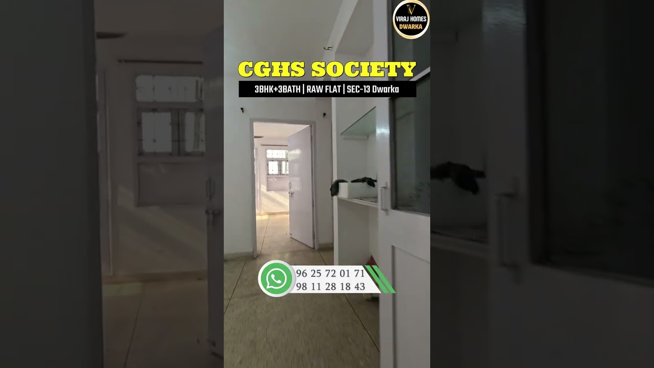 3BHK FLAT ✅ For Sale in Dwarka Sector-13, New Delhi | Spacious 3BHK| 