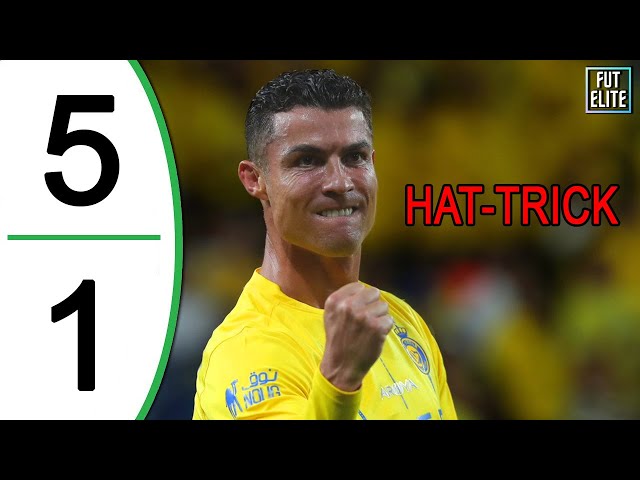 Cristiano RONALDO HAT-TRICK | Al-Nassr vs Al-Tai 5-1 Highlights & Goals class=