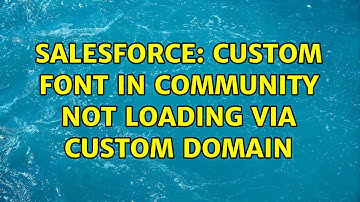 Salesforce: Custom Font in Community not Loading via custom Domain