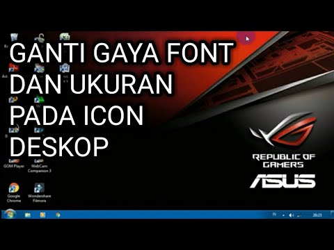 Mengganti Jenis  Tampilan Font  di Laptop atau Komputer  
