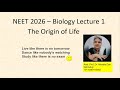 L1/144 NEET Bio Lecture Welcome Course Overview - 32 Chapters NCERT Biology